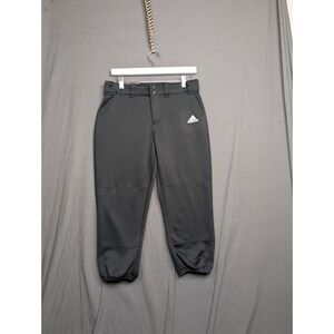 Men's Adidas Triple Stripe Traditional Cut Black Climalite Baseball Pants Medium